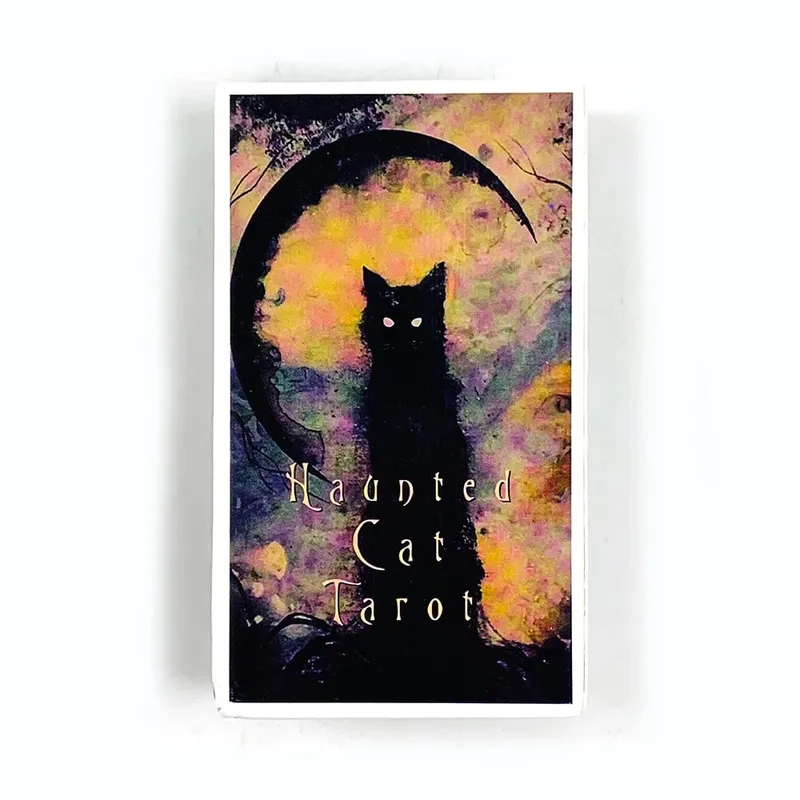Bagong Tarot Haunted Cat Tarot Deck Fate Divination Oracle Board Game Playing Card Family Party Entertainment Card Game