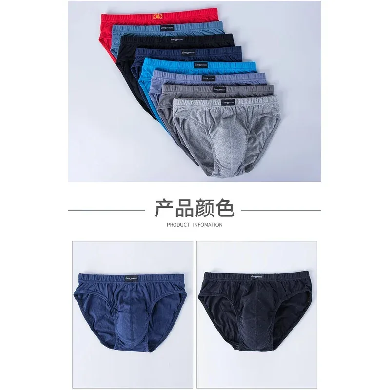 Cotton Underpants for Men Briefs Male Underwear Knickers Panties Pant Shorts Sexy Undies in Sizes XL to 6XL 2/3/4/5 Pcs/Lot