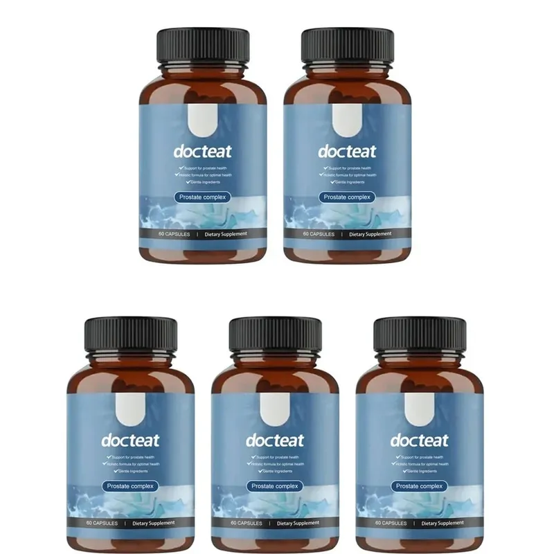 Docteat Prostate Complex Capsules Support Prostate Health and Urine Flow with Herbal Saw Palmetto and Pygeum 60 Capsules