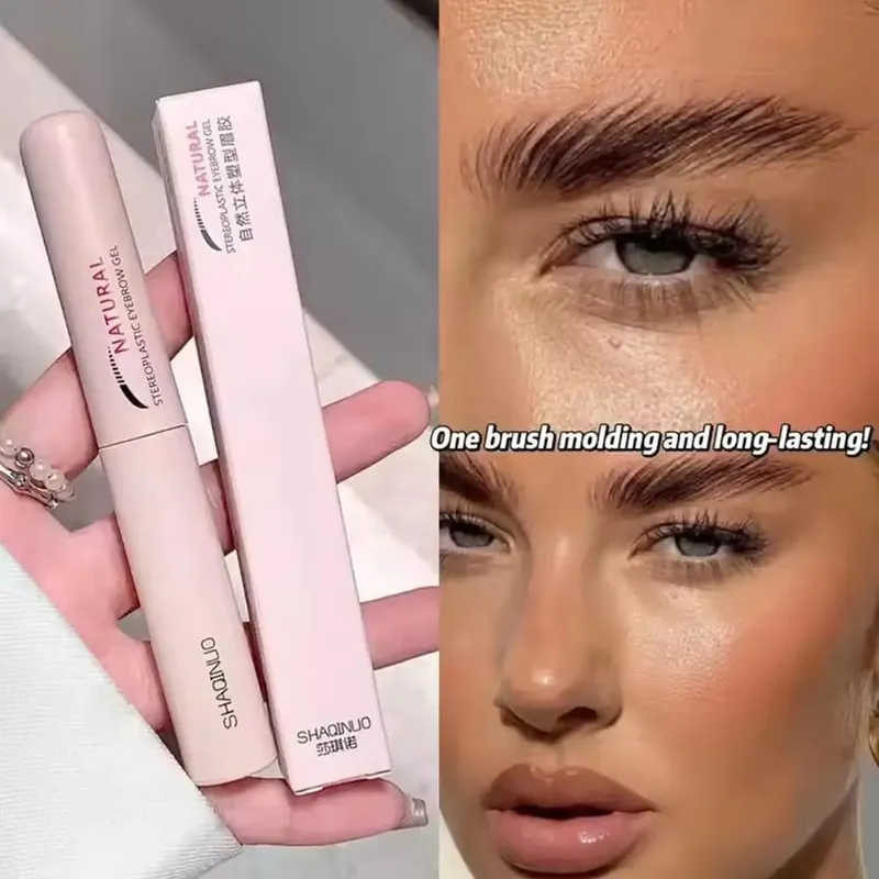 Double Head Eyebrow Gel Styling Liquid Fixed Gel Waterproof Sweat-proof Eyebrow Repair Makeup Gel For Eyebrows