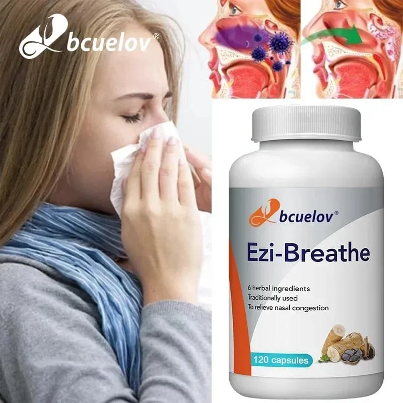 Relieves Nasal Congestion Capsules Improve Respiratory Health Help Clears Airways Natural Supplement