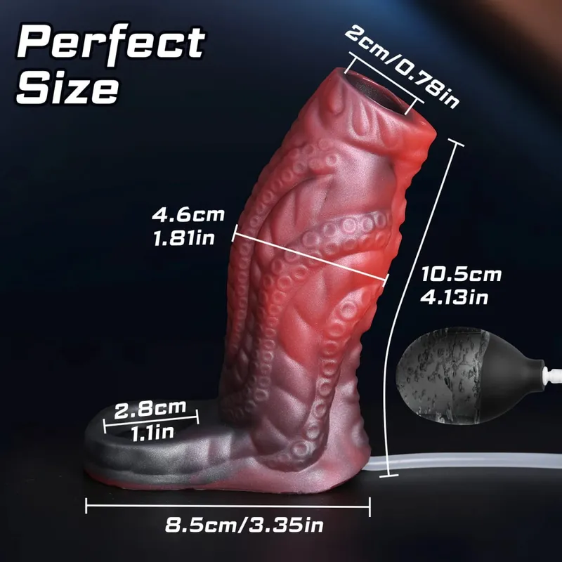 Male Ejaculation Cock Ring Sleeve Reusable Water Spray Penis Enlargement Extender Silicone Dildo Sex Toys for Men Condom Couple