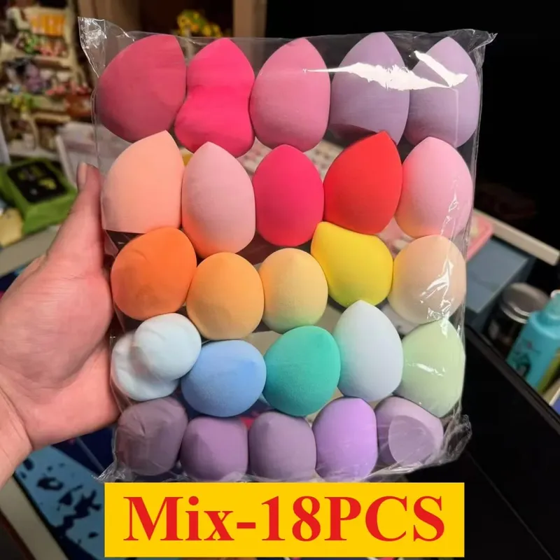 4/7/18-delige make-upsponsset Geschikt voor vloeibare BB-crème Poedertoepassing Make-up Ei Droog Nat Tweeërlei gebruik Poederdons Meisje
