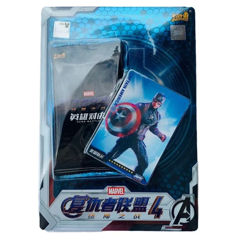 Kartu        Asli Kartu Duel Pahlawan          Versi Kompetitif Mainan Kartu Koleksi Iron Man Thor Captain CR America