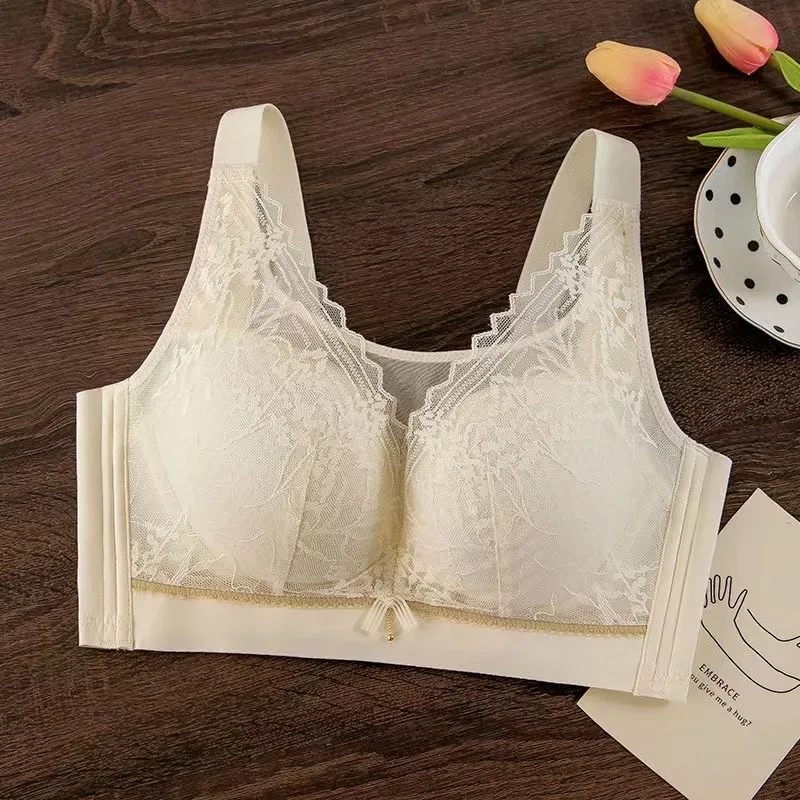 חזיית נשים במידות גדולות דקה ללא פלדה טבעת נוחות לנשימה חזיות תחתונים מתכוונן Push Up נשים סקסיות חזיית הלבשה תחתונה BCD Cup