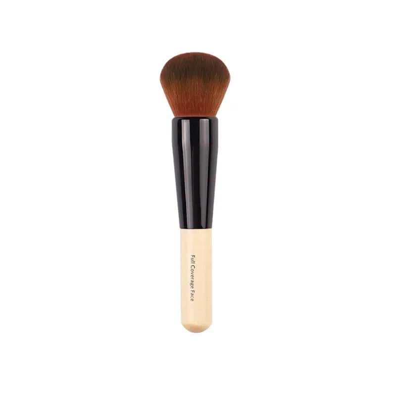 Luxury Champagne Makeup Brushes Flat Top Foundation Brush Malaking Face Brush Repair Brush Contour Brush para sa Liquid Cream Powder
