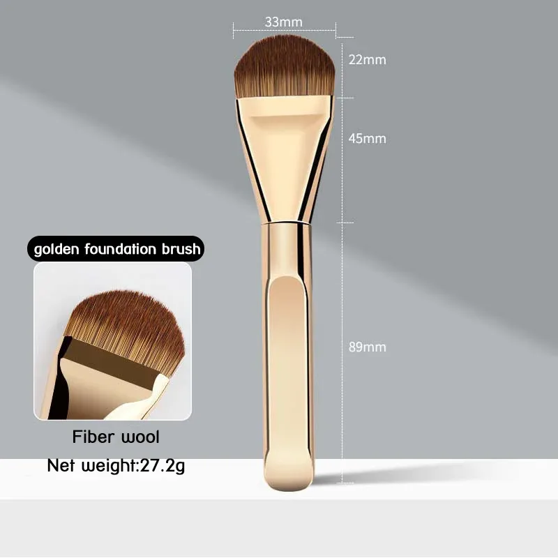 1 Buah Kuas Foundation Ultra Tipis Berbentuk Lidah Concealer Mulus Kepala Datar Alat Kecantikan Rambut Lembut Kuas Makeup Kuas Masker