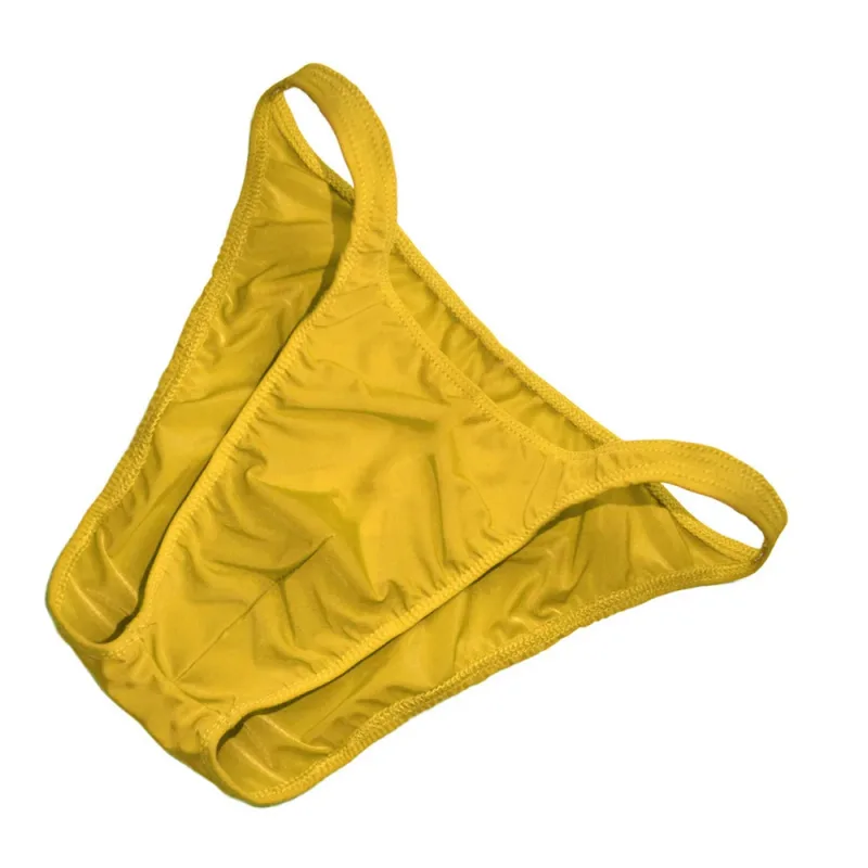 Ice Silk U Pouch Men Underwear Low Waist Bulge Briefs Male Seamless Bikini Slips Hombre Breathable Exotic Lingerie
