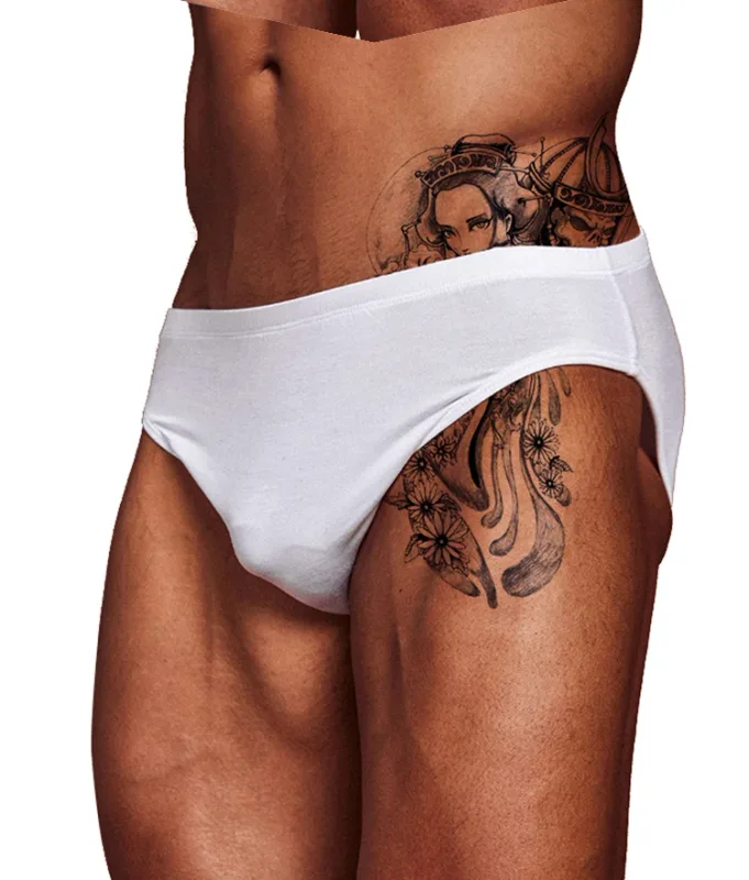 Men's Modal Ultra Thin Bare Feel Briefs, Low Rise High Elastic Breathable 3D Convex Pouch Underwear