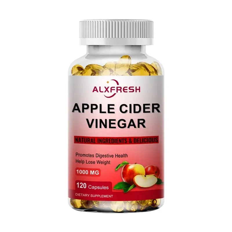 Alxfresh Apple Cider Vinegar Capsules na may Zinc Vitamins | 1000mg | Healthy Supplement Non-GMO
