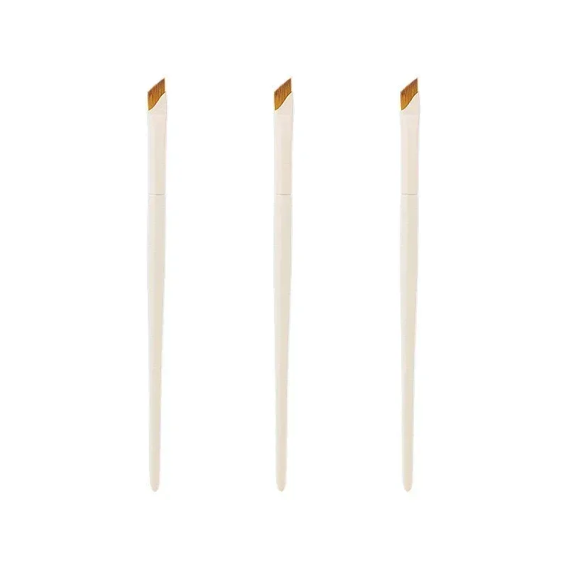 1/10 st blad Eyeliner borste Ögonbrynsborste Portabel Platt Ultratunn Fin Eye Liner Brynkontur Vita Makeup Borstar Makeup Tool