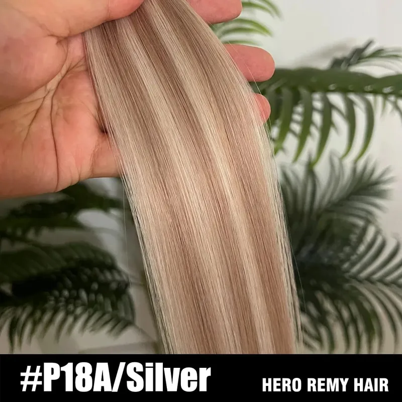 Hero Remy Hair Tape בתוספת שיער טבעית שיער אדם צבע בלונד 100% רמי שיער אנושי דבק עור ללא תפרים 2.5 גרם/חתיכה