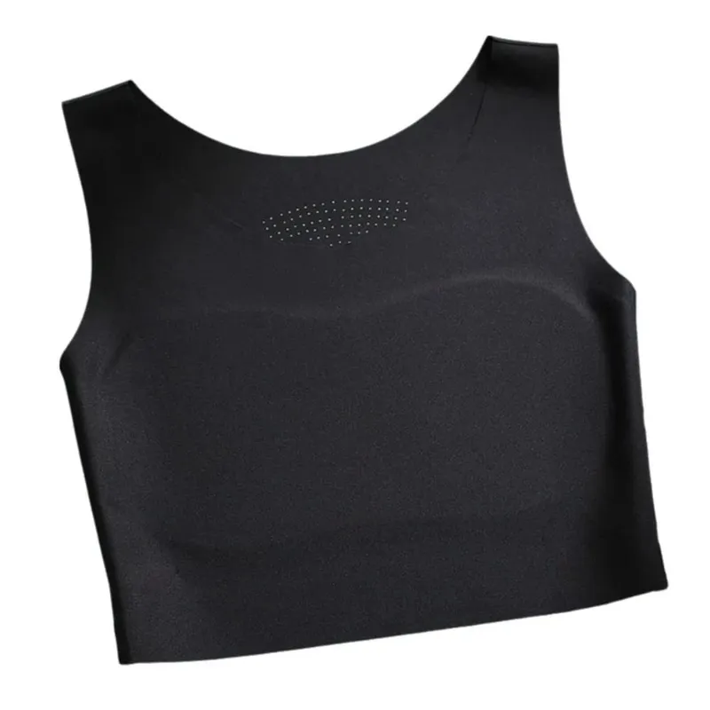 S/M/L/XL/XXL Mellre kötő fehérnemű Jégselyem anyag Fix kupa láthatatlan varrat nélküli melltartó Puha acél gyűrű hát nélküli stílus