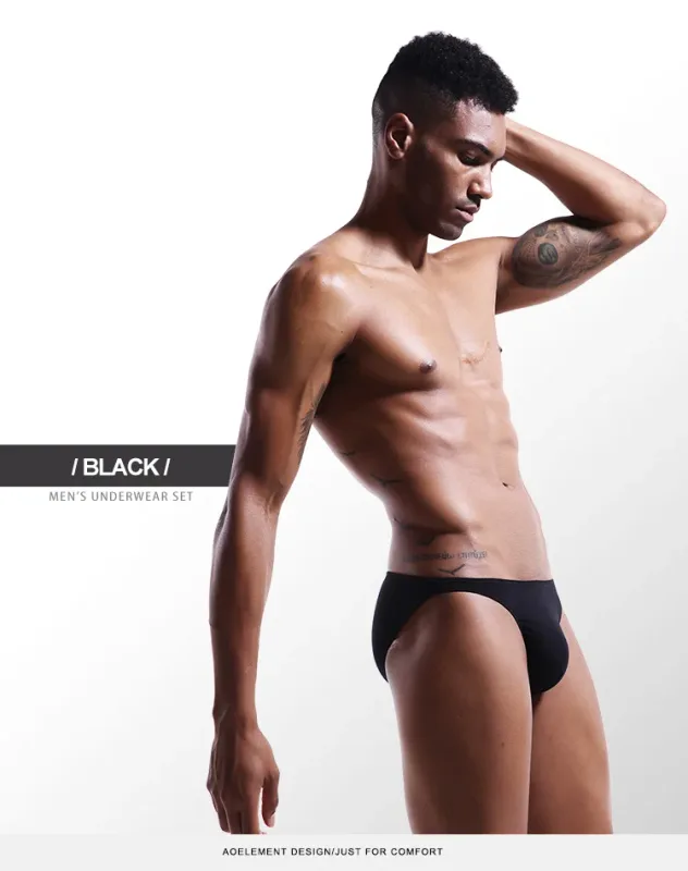 Men's underwear with a U-shaped protruding modal, thin, elastic and sexy low-waisted tight underpants
