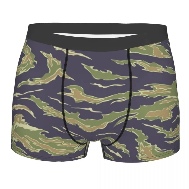 Muž Cool WW2 Camo Spodní prádlo Německo Arm Vojenské Maskovací Boxer Kalhotky Strečové šortky Kalhotky Kalhotky