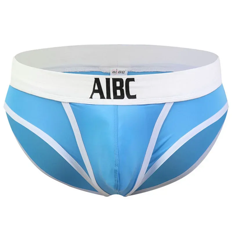 Ice Silk Underwear For Men Big Pouch Open Front Briefs Low Rise Underpants Gun Separation Breathable