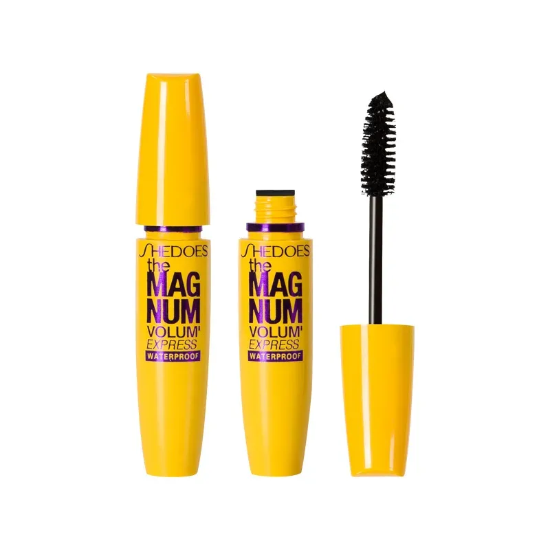 Yellow Mascara Waterproof Lengthening Curling Volumizing Natural Long-Lasting Smudge-Proof Eye Makeup Cosmetics