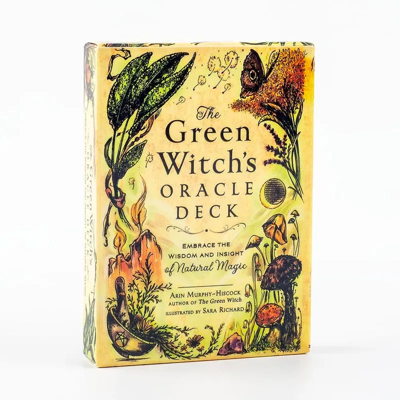 the Green Witch's 50Pcs Oracle Deck Set - Tabletop Cards for Group Party Games Precognition & Divination 10.3x7.3cm