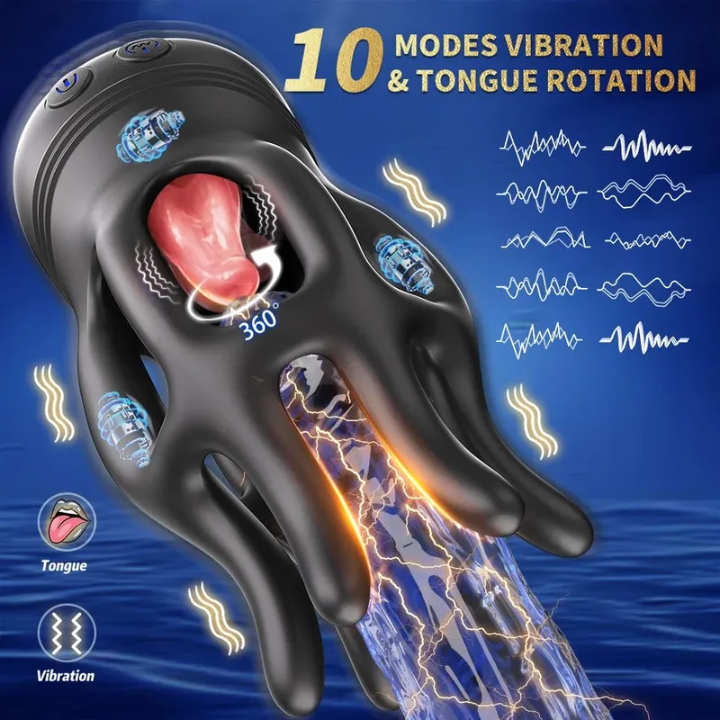 10 Modes Penis Delay Trainer Exerciser Glans Stimulater Massager Mens Vibrator Male Masturbator Equipment Sex Toys Adult For Men