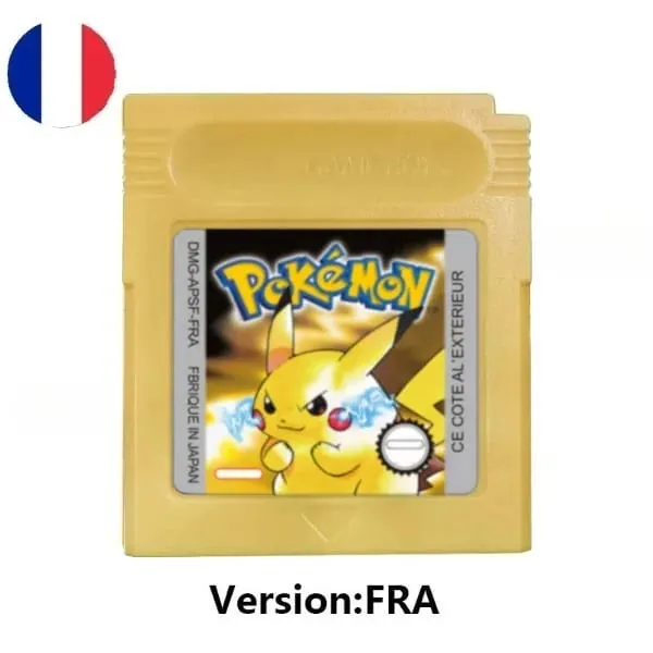 Many style Pokemon Red Blue Crystal Golden Green Silver Yellow GBC Game Card 16 Bit Video Game Cartridge Console Card GB/SP