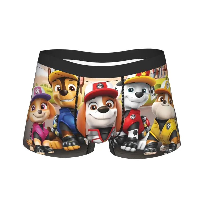 Paw Dogs Patrols Trunk Pouch Underwear High Quality Design Boxer Brief Breathable Men Underpants Big Size 2XL
