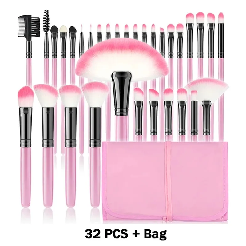 Bagong 10/32PCS Makeup Brushes Set Soft Fluffy Powder Foundation Contour Blush Concealer Eyeshadow Blending Highlighter Beauty Tool