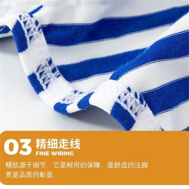 Europe Men's Striped Bikini Briefs Low Waist Sexy U Convex Underwear Male Half Covered Buttocks Tanga Panties Plus Size M-XXXL