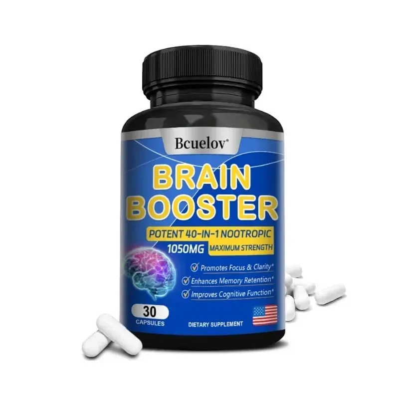 Powerful 14-in-1 Brain Booster - Supports Brain & Nervous System Health Promotes Focus & Clarity Boosts Cognitive Antioxidant
