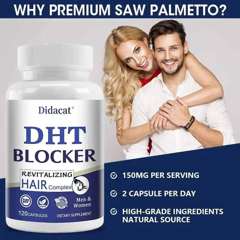Didacat Advanced DHT Blocker Hair Growth Supplement for Heritary Thinning Hair - για άνδρες και γυναίκες τριχόπτωση