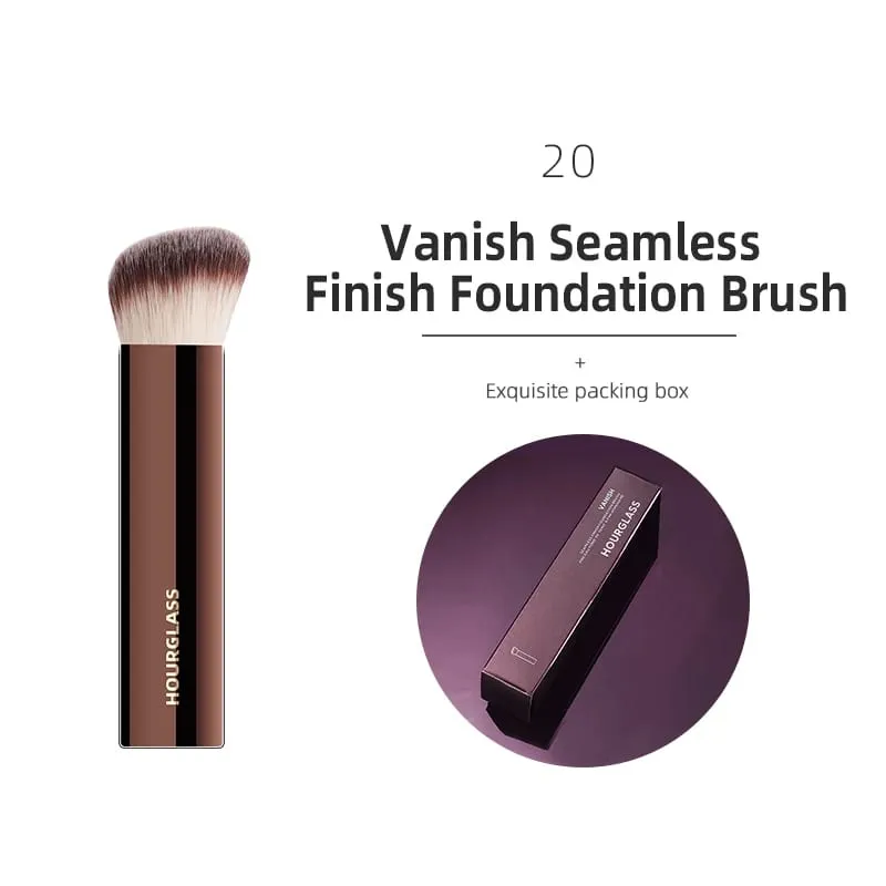 Hourglass Makeup Brush Lahat ng Uri ng Eyeshadow Foundation Concealer Powder Bronzer Blusher Eyeliner Retractable Professional Brushes