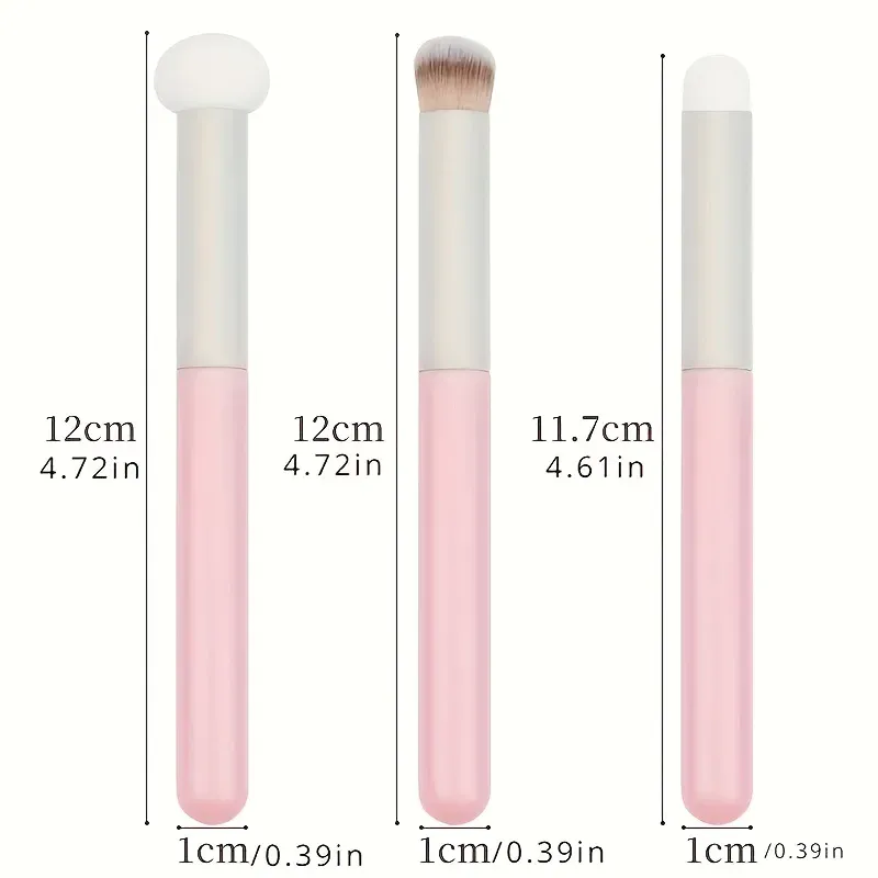 1/3 STKS Spons Make-up Kwasten Paddestoel Hoofd Zachte Concealer Borstel Droog Nat Dual Purpose Multifunctionele Contour Lippen Borstel cosmetica