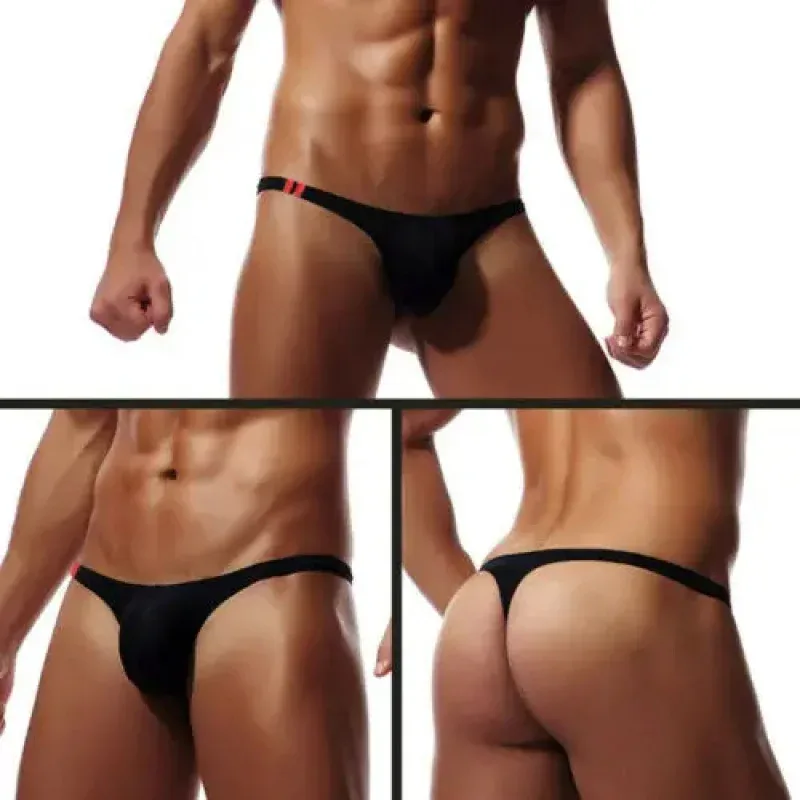 Men's Thongs G String Sexy Gay Sissy Underwear Briefs Man Jockstrap T Back Underpants Penis Pouch Breathable Panties