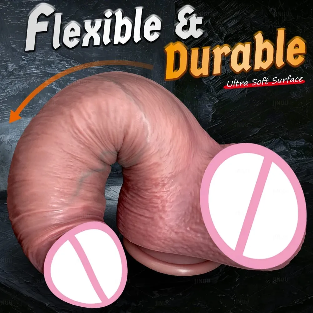 Thick Dildos Realistic Silicone Strapon Dildo Women Sex Toys G-spot Masturbation Big Penis Dick Strap on Anal Dildo Lesbian 18+