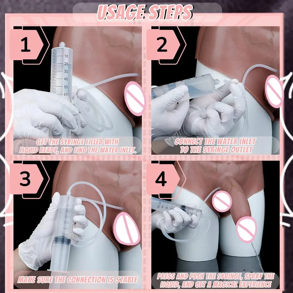 Tapón Anal de silicona, consolador para chorros, bragas con músculos abdominales, pene sólido, masturbador Anal vaginal, juguete sexual para mujer