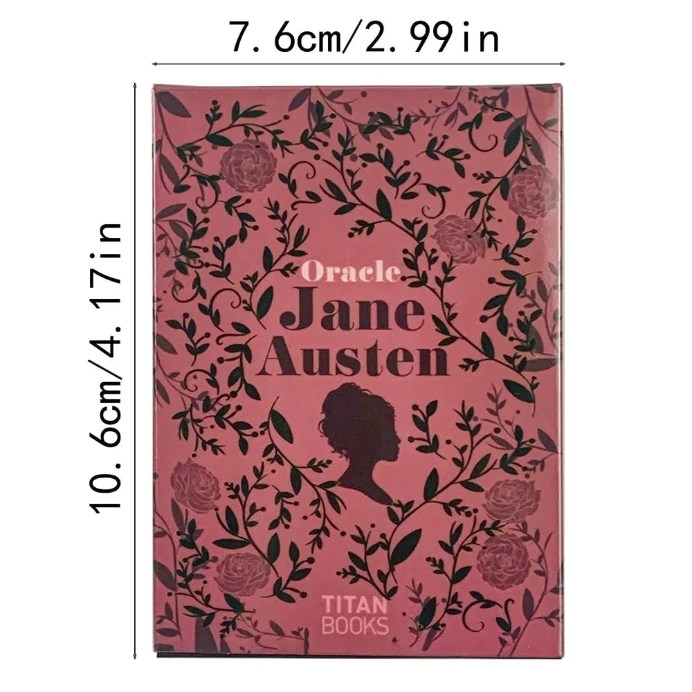 Bagong Jane Austen Oracle Cards 40pcs Vibrant Illustrations Oracle Deck Natatanging Mystic Designs Perpekto Para sa Paghula at Pagbibigay ng Regalo