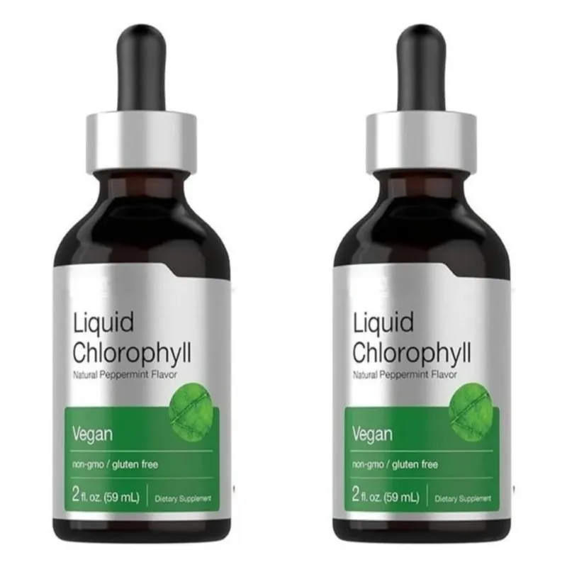 Chlorophyll Liquid Drops Μέντα Γεύση 59ml με Φυτικό Εκχύλισμα Φυσικό Συμπλήρωμα Διατροφής Μείγμα με νερό για κατανάλωση