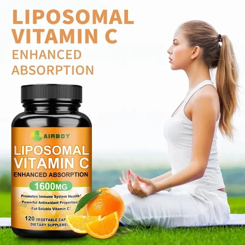Liposomal Vitamin C - Immune Support Nagpo-promote ng Collagen Production Nagsusulong ng Fat dissolving Antioxidant