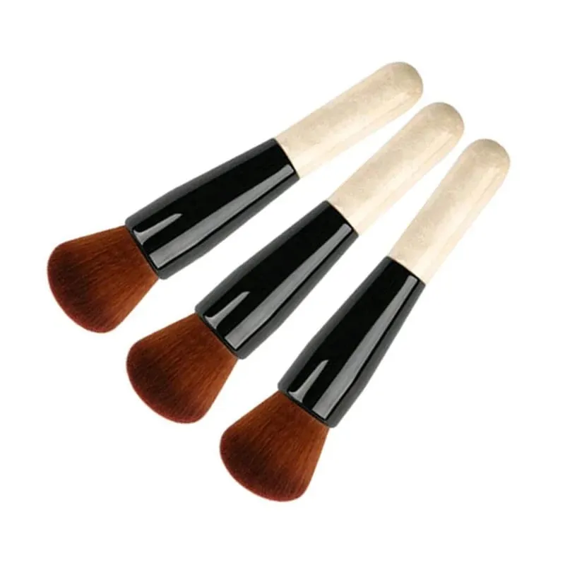 Luxury Champagne Makeup Brushes Flat Top Foundation Brush Malaking Face Brush Repair Brush Contour Brush para sa Liquid Cream Powder