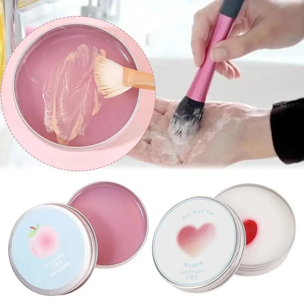 Sabun Pembersih Kuas Rias / Alas Silikon Membersihkan Secara Mendalam Penghilang Warna Kosmetik untuk Kuas & Spons Rias Sintetis & Alami