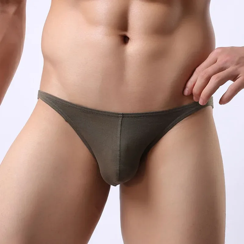 Pure Cotton Low-Waist Sexy Breathable Men's Briefs