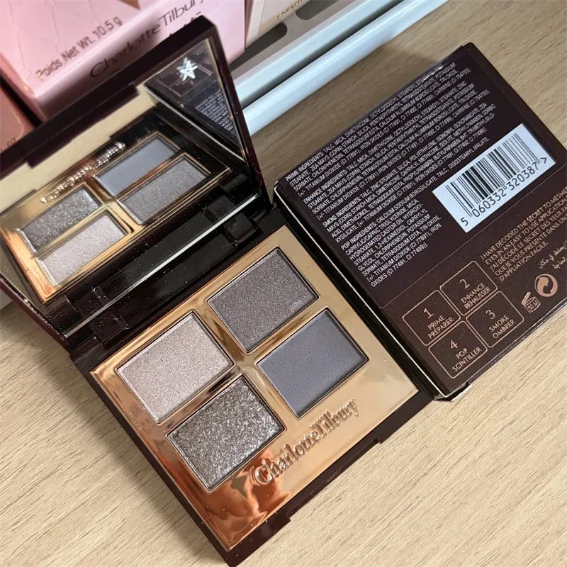 Set Rias CT Terlaris Palet Eyeshadow Empat Warna Bedak Pengaturan Matte Kosmetik Lipstik Kelas Atas Efek Concealer Wajah