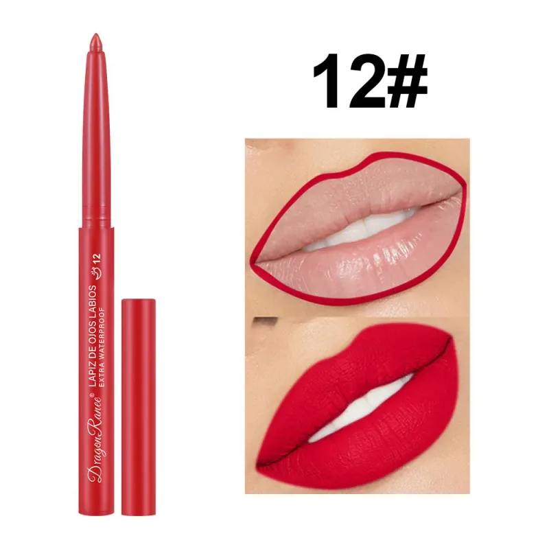 Lip Liner Αδιάβροχο μακράς διαρκείας Hook Line Lip Pencil Matte Beginner Automatic Lip Liner Bean Ενυδατικό Αντικολλητικό Cup Lips