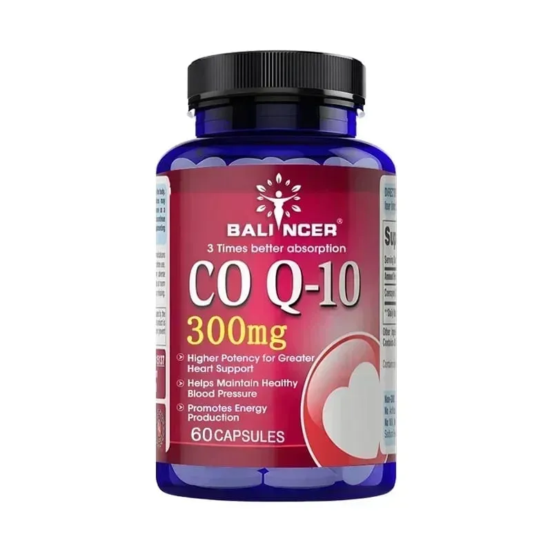 CoQ10 Κάψουλες 300 mg - Αντιοξειδωτικό Υψηλής Απορρόφησης Καρδιαγγειακή Καρδιά Ενεργειακή Υποστήριξη Vegan Non-GMO Χωρίς γλουτένη