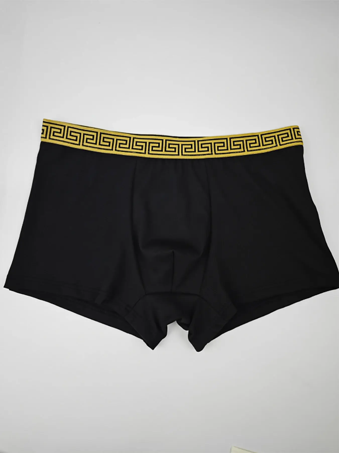 4pcs Men's Underwear Polyester Fabric Fashionable Belt Trendy Four-Season Men's Four-Corner Pants Set