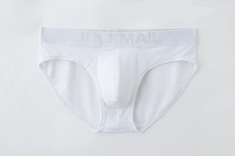 Men Underwear Brief Sexy Low-rise Striped Bikini Athletic Supporters Underpants Sleepwear Nylon Quick Dry Breathable