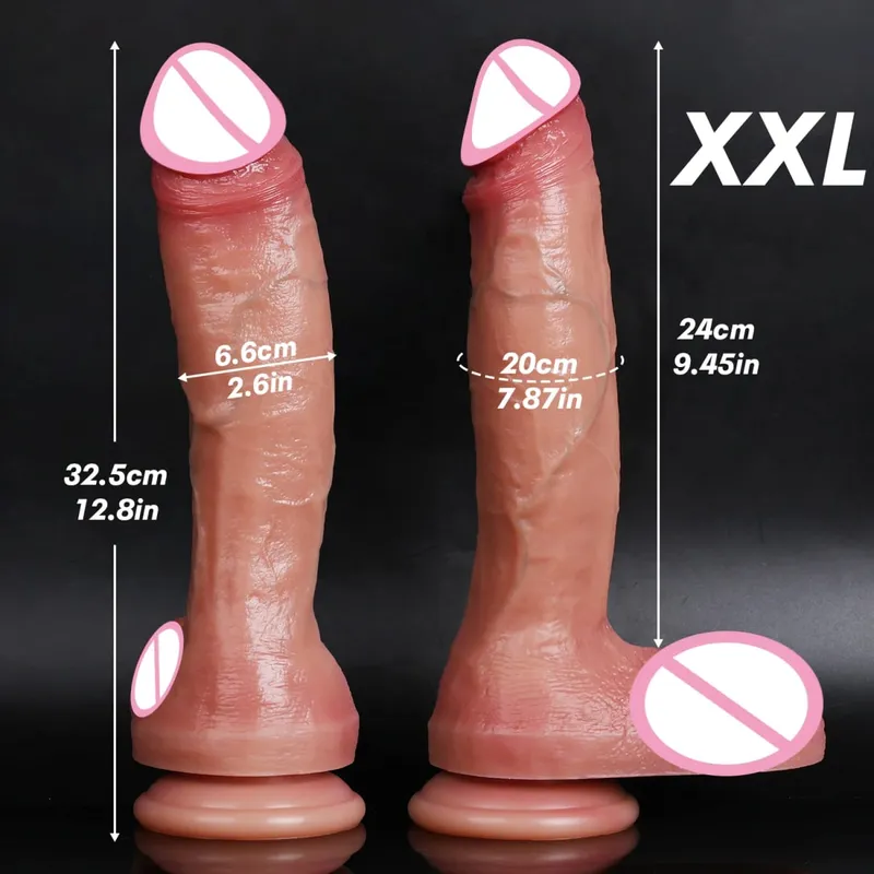 Realistic Dildo Penis Soft Double Silicone Dildos Vaginal and Anal Masturbator Big Dick For Woman Masturbation Adult Sex Toy 18+