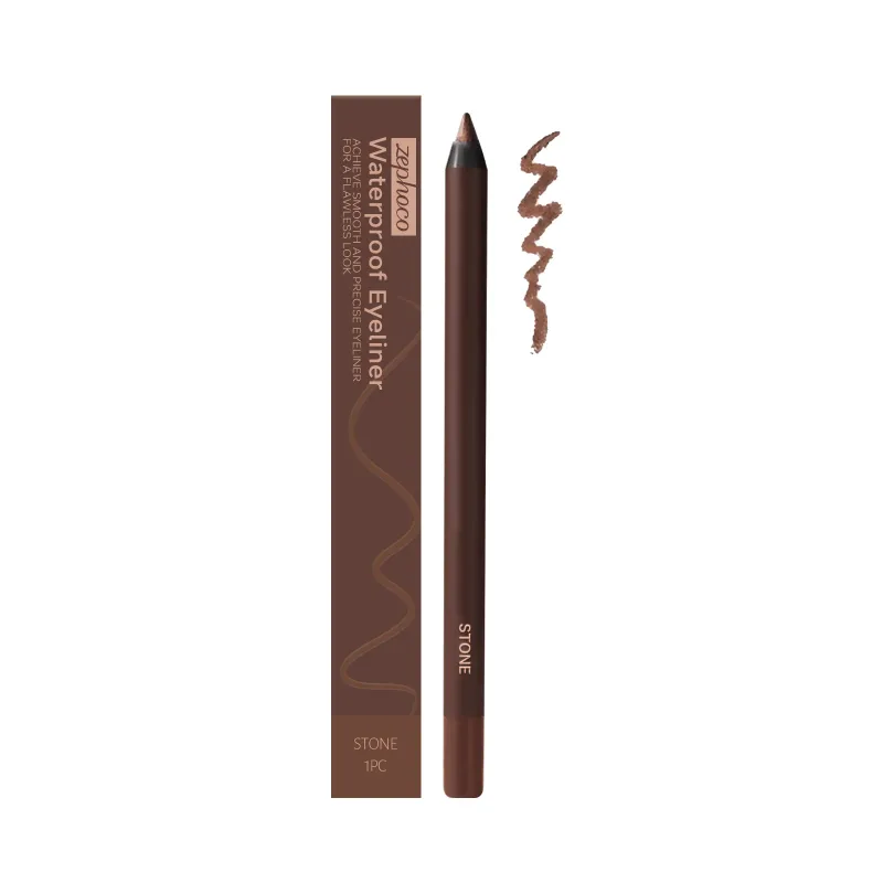 Zephoco Gel Eyeliner Pen Vízálló Smooth Eye Smink Hosszan tartó izzadságálló, olajálló Smudge Proof Eye Liner Ceruza smink