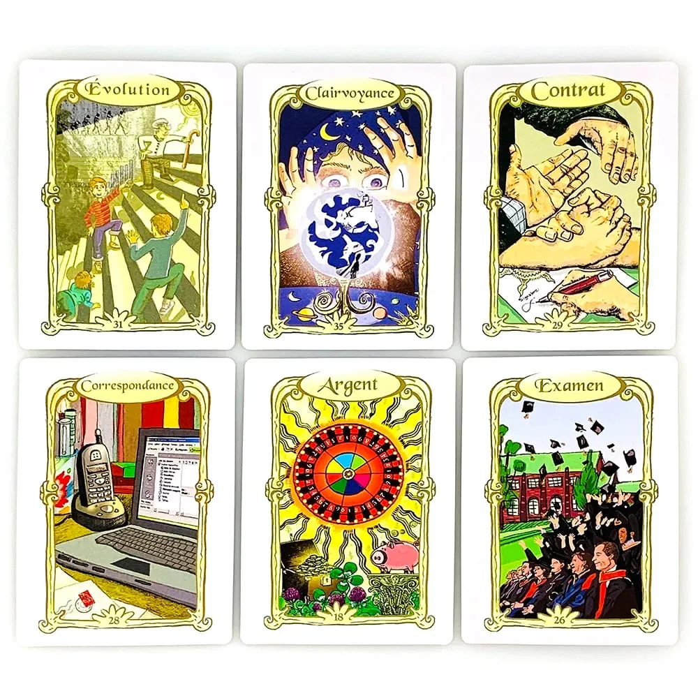 L'Oracle Des Miroirs Oracle Cards Γαλλική έκδοση Mystical Divination Card Game With Guidebook για συλλέκτες και αρχάριους