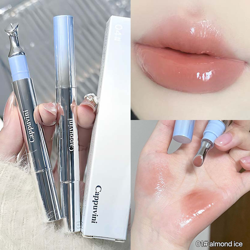 Mirror Watery Essence Lip Gloss עמיד לאורך זמן לא דביק שפתון נוזלי שופע ג'לי Lip Glaze איפור גוון לחות לשפתיים
