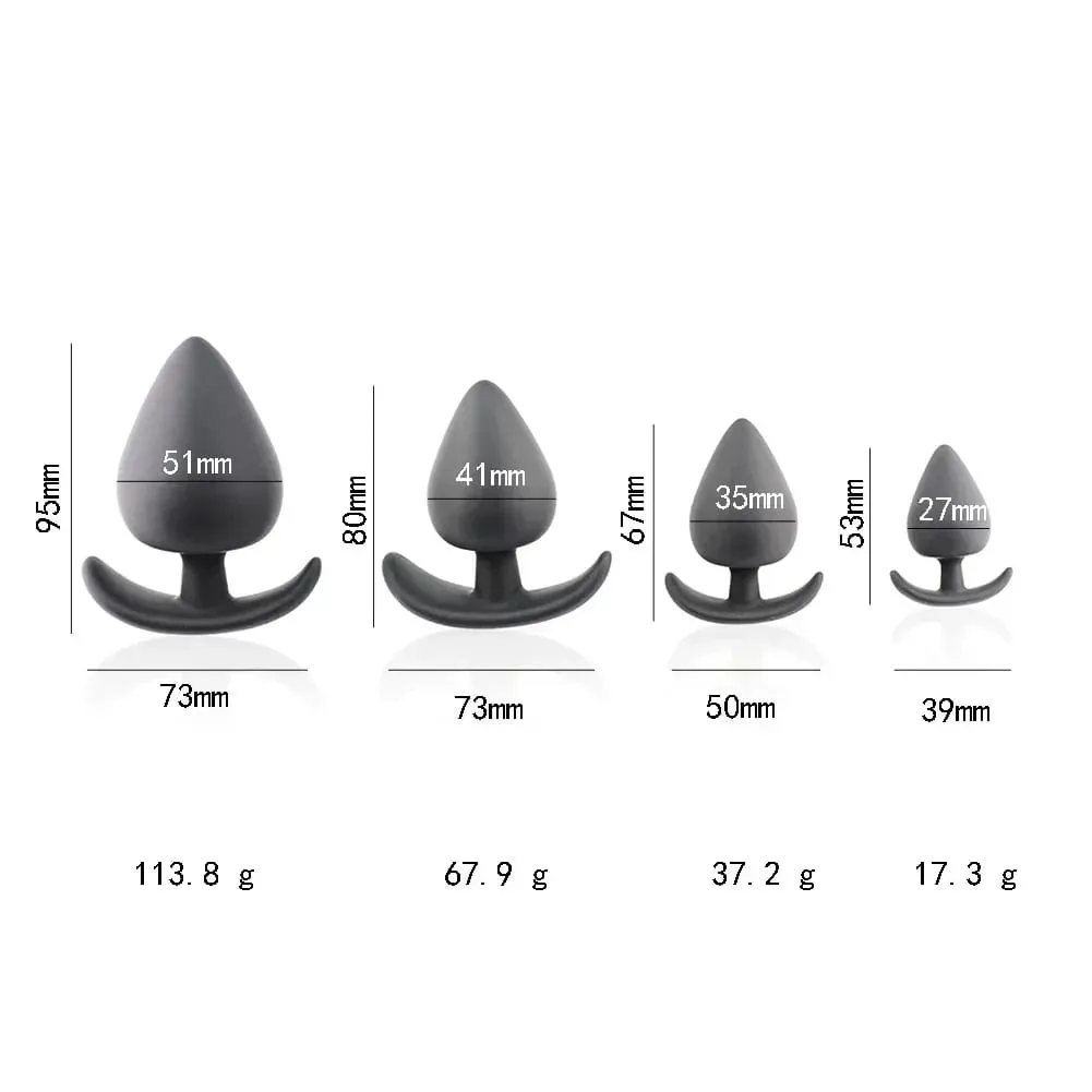 זול 4 גודל סיליקון Big Butt Plug צעצועי מין אנאלי למבוגרים גברים אישה תחתונים Buttplug דילדו מאסטורבדור פי הטבעת דילטדור
